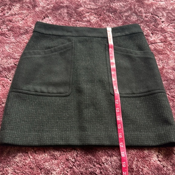 J. Crew Retro Wool Blend Classic Black Mini Skirt size 4 - Picture 8 of 8